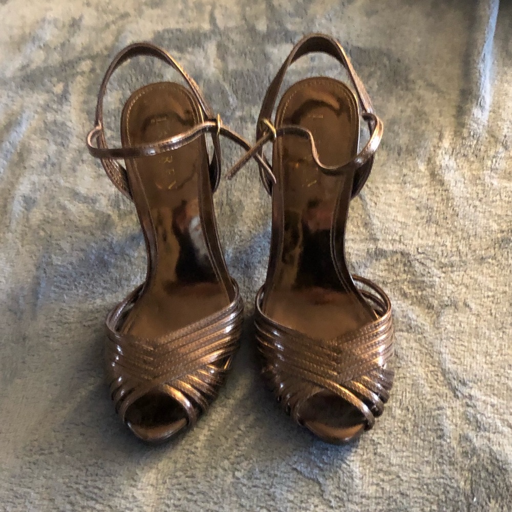 Bronze Ralph Lauren Heels size 7.5